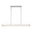 Modern Rectangular Bar Ribbed Glass Dimmable LED Pendant
