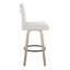 Tabourets de bar à hauteur fixe de 30 po Harrison avec pieds en bois courbé et repose-pieds rond-132790696-132790697