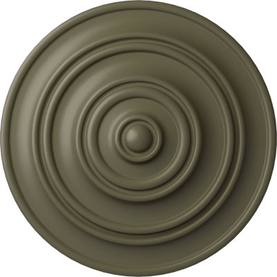Endurathane Classic Ceiling Medallion, 13 1/4"OD x 1/2"P (Fits Canopies up to 4 1/8"), Hand-Painted Spartan Stone Finish