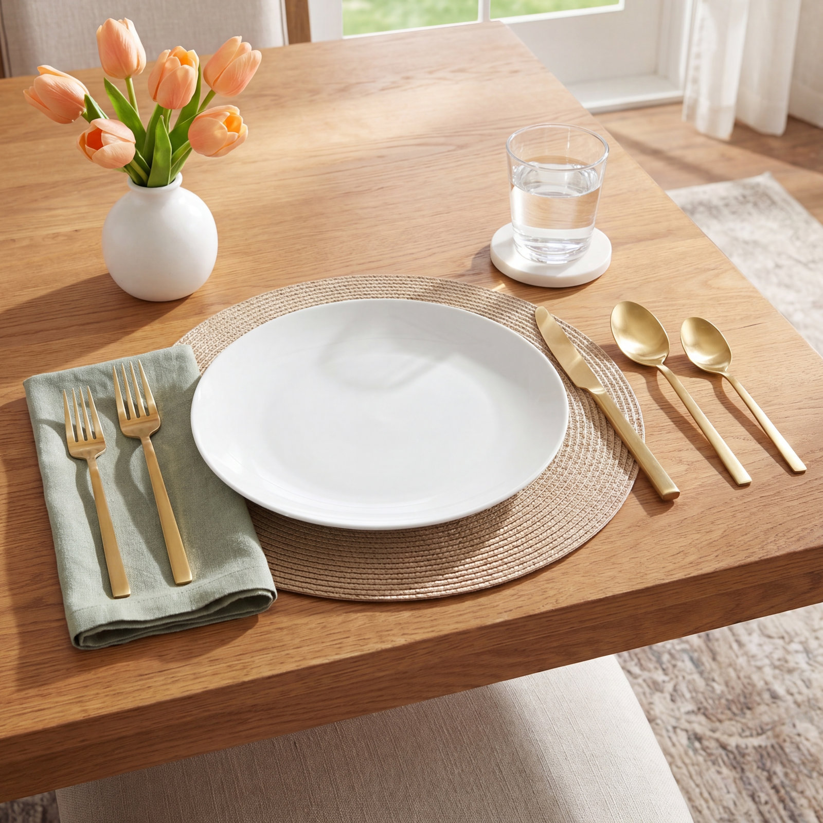 Flatware Set - Service for 1, Gold