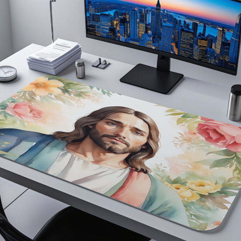 Polyester Desk Pad, 31.5x15.5