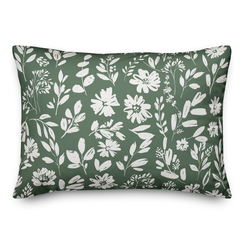 Housse et insert pour coussin rectangulaire estampé 24, Rose