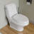 EAGO 1.28 Gallons GPF Elongated Floor Mounted Kit (Seat Included)