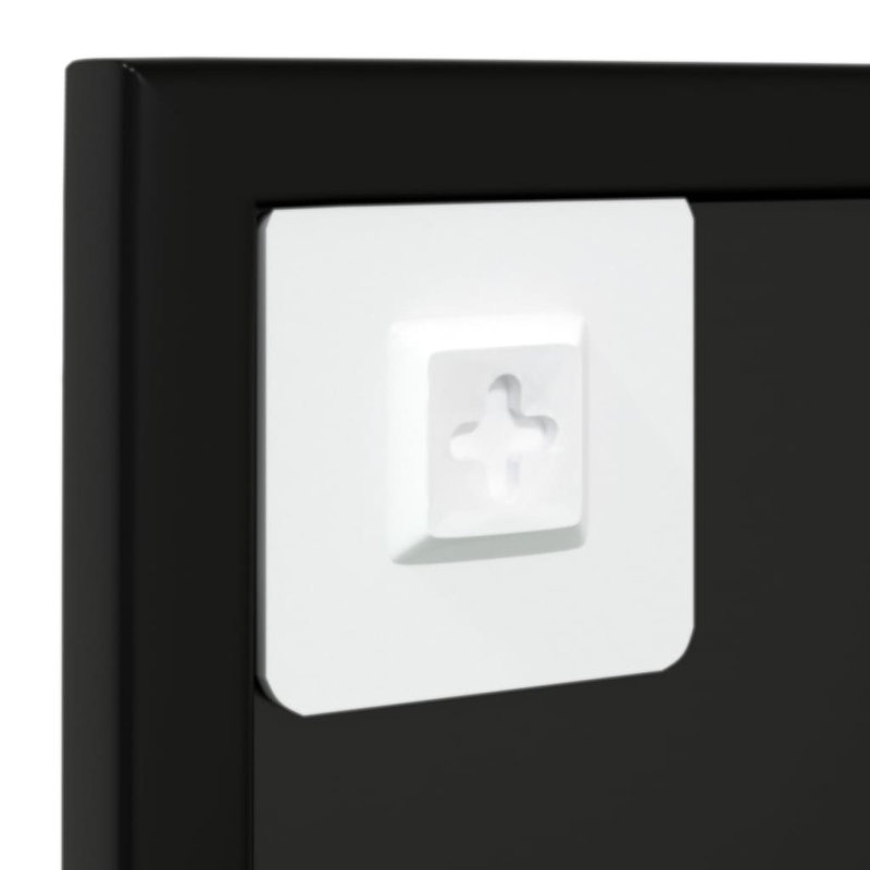 Mikayia Rectangular Metal Wall Mirror, 80cm H x 60cm W