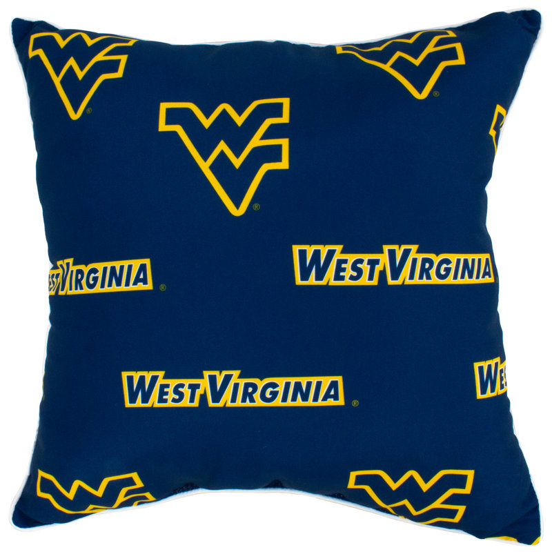 NCAA Reversible Throw Pillow, West Virginia