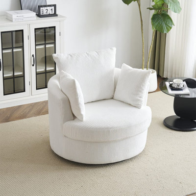 Advita Upholstered Swivel Armchair
