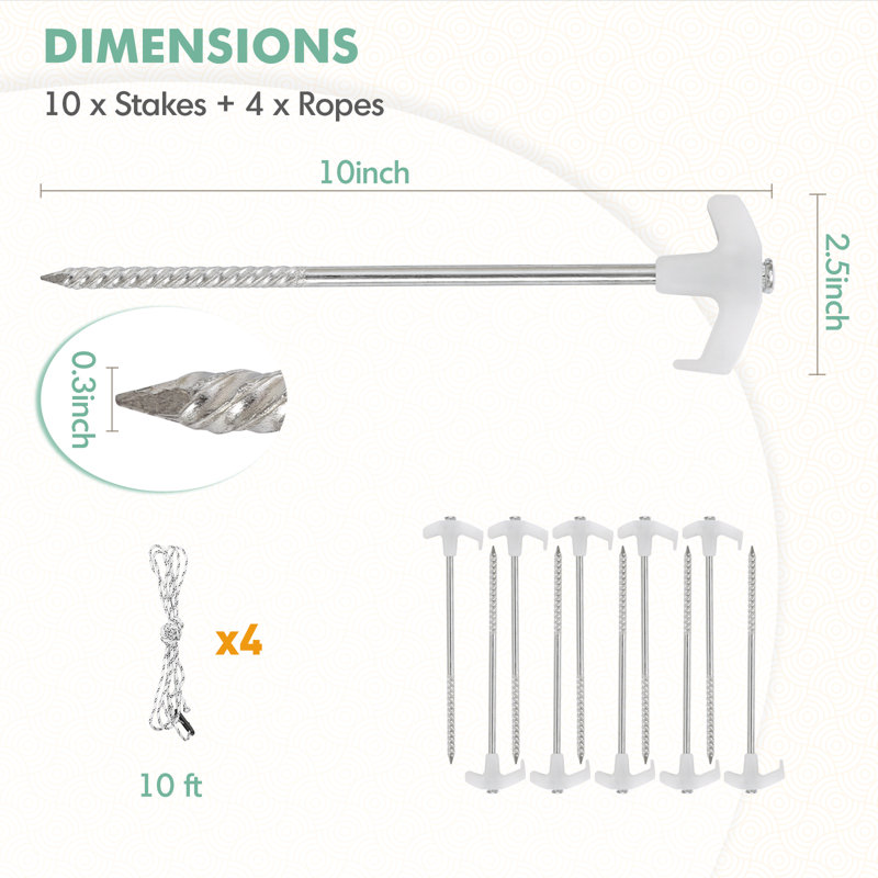Piquet de tente de camping robuste