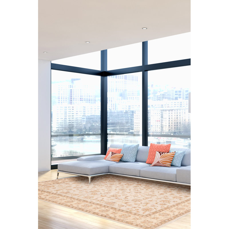 Tapis gris Jamshidpour 8 pi 0 po x 9 pi 10 po