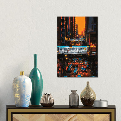 Trainhenge 1 Piece Wall Art on Canvas