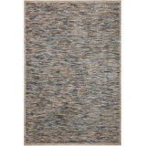 Machine Woven Polyester Area Rug in Gray