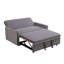 Canapé convertible en flanelle rembourrée, brun-1532415900
