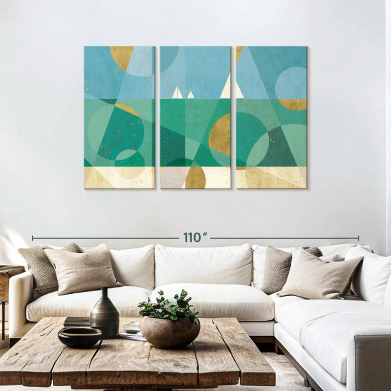 Paysage marin Avery I, H 48 po x l 74 po