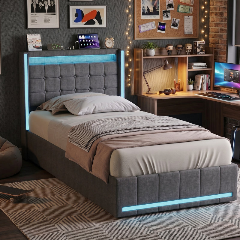 Bed, Grey
