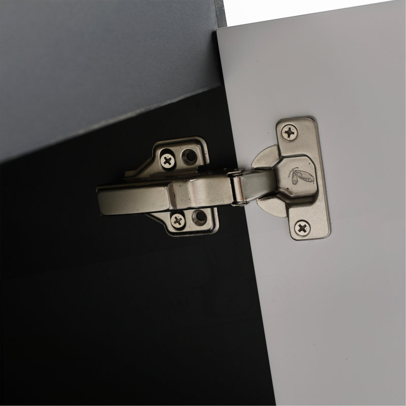 Meuble-lavabo mural flottant 36 po avec lavabo en céramique et porte d'armoire à fermeture en douceur 36 po, 36"