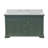 Fossen 60" Double Bathroom Vanity Set with Sage Green Cabinet and Carrara Marble Countertop-363150629-314186955