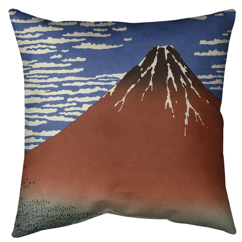 Coussin de sol matinal fin, 36 po x 36 po, Rouge/bleu