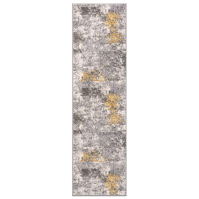 Rainiero Abstract Performance Gray/Yellow/Ivory Rug