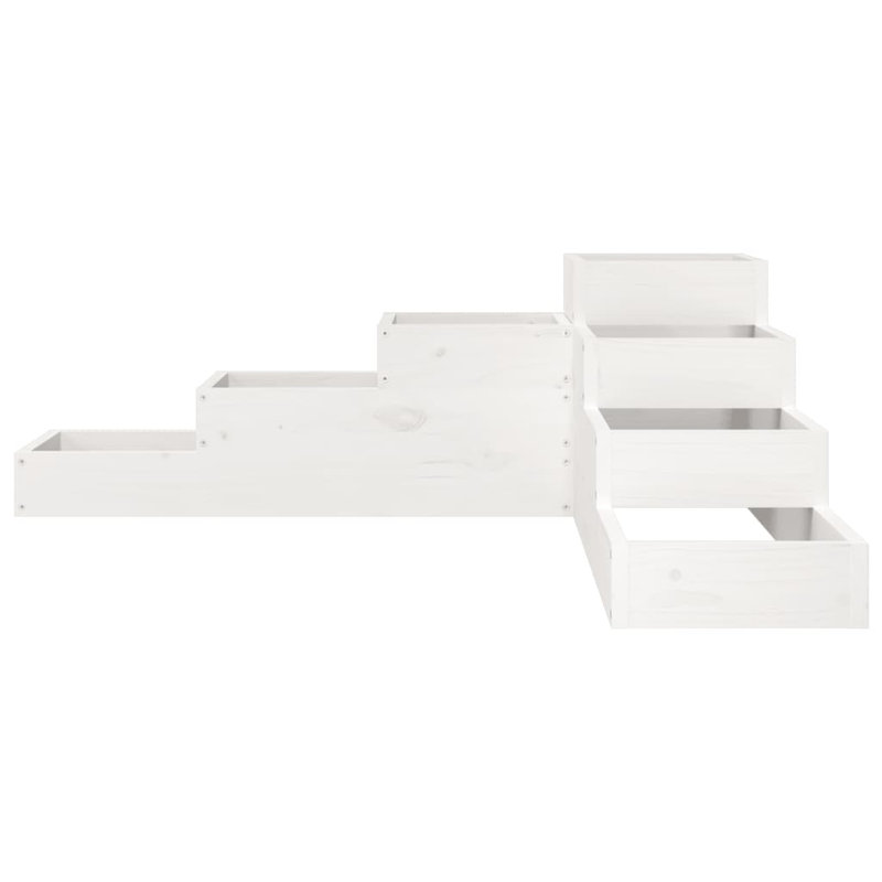 Aishe Planter Box, White, 36cm H x 106cm W x 104.5cm D