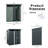 5Ft X 3Ft Outdoor Metal Storage Shed Transparent Plate-121499208