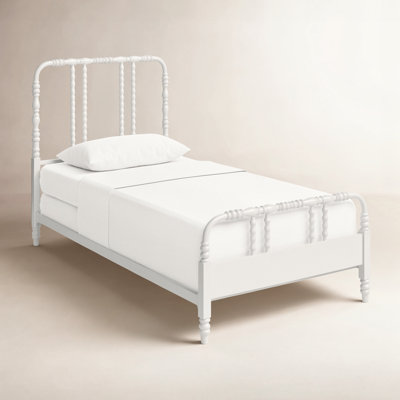 Iron Twin Bed with Spindle Headboard