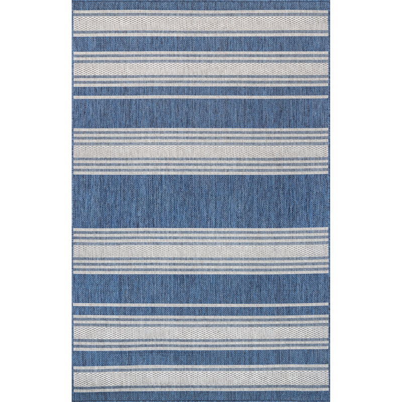  Tapis rayé intérieur / extérieur Romy, Rectangle 5 pi x 8 pi