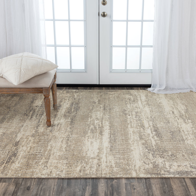 Wool Abstract Indoor Rug, Rectangle 5' x 8'