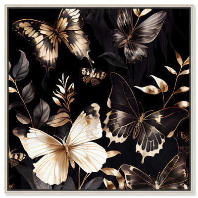 Art mural papillon élégant par papillon