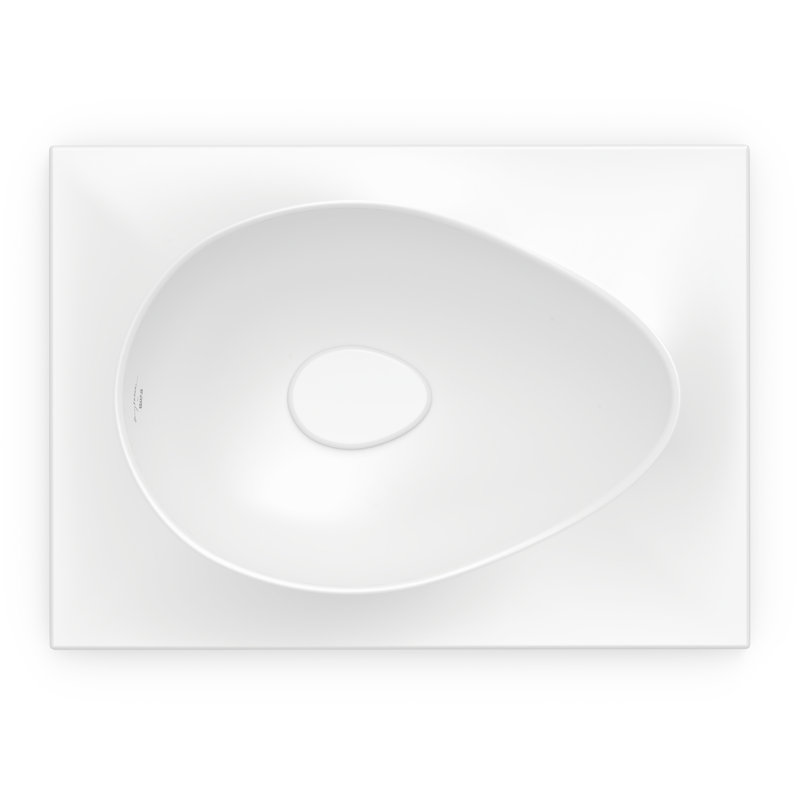 RUY OHTAKE SEMI-RECESSED SINK, WHITE, White