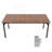 71in Rectangle Dining Table Wood Kitchen Table for 6-8 Person Brown (Only Table)
