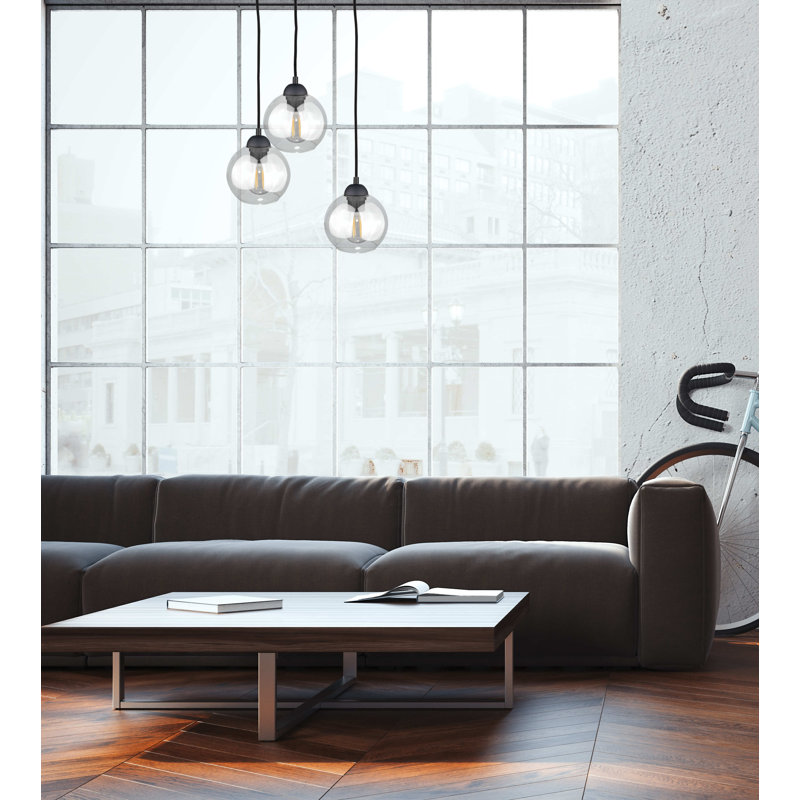 Biggs 3 - Light Kitchen Island Pendant, Black