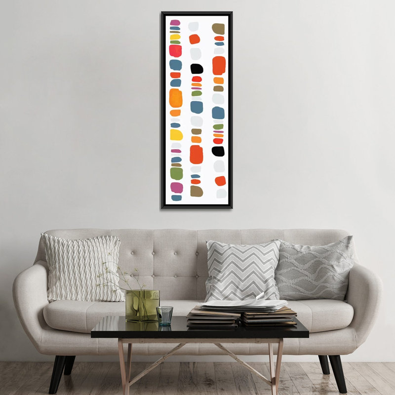 « pebble i », impression sur toile, H 60 po x l 20 po x P 1,5 po, Cadre noir