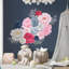 Adhésif décoratif fleurs surdimensionnées