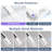 Smart Toilet Bidet with Auto Open/Close Lid, , Foot Kick Flush/Close Lid,Blackout Flush,Foot Kick Open Seat,Tankless Design,Modern One-Piece Elongated Toilet