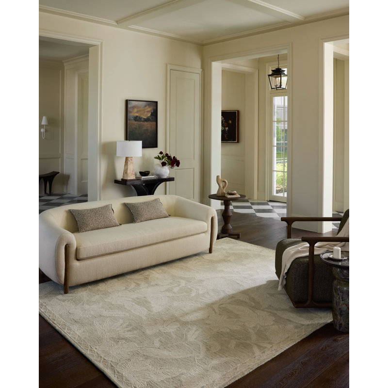 Tapis contemporain sauge / naturel Loloi Mavis, Rectangle 8 pi 6 po x 11 pi 6 po
