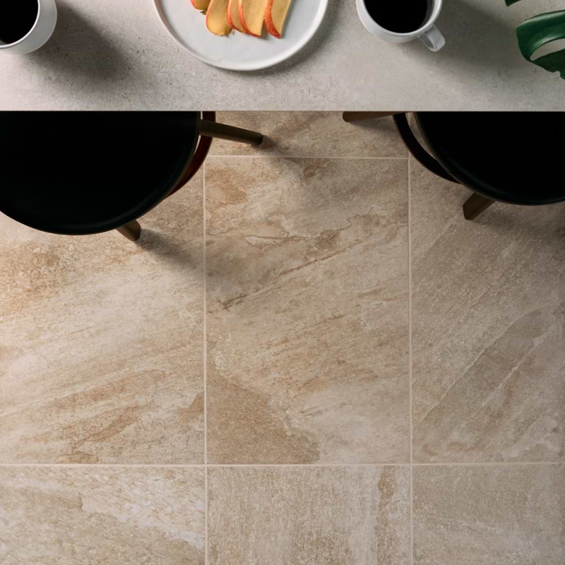 Shala 18x26 Matte Porcelain Tile, Sand Beige