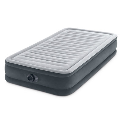 Intex Comfort Deluxe Dura-Beam Plush Air Mattress Bed with Built-In Pump
