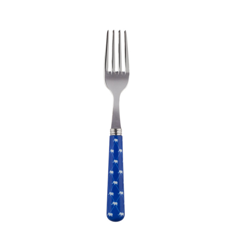 Dumbo Stainless Steel Salad / Dessert Fork, Lapis Blue