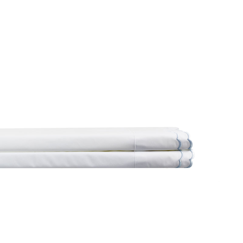 Bartlow - Set of 2, Blue/White, King Pillowcase