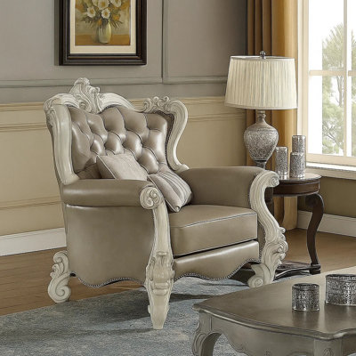 Fauteuil à oreilles capitonné de 43,71 po de large Shugart