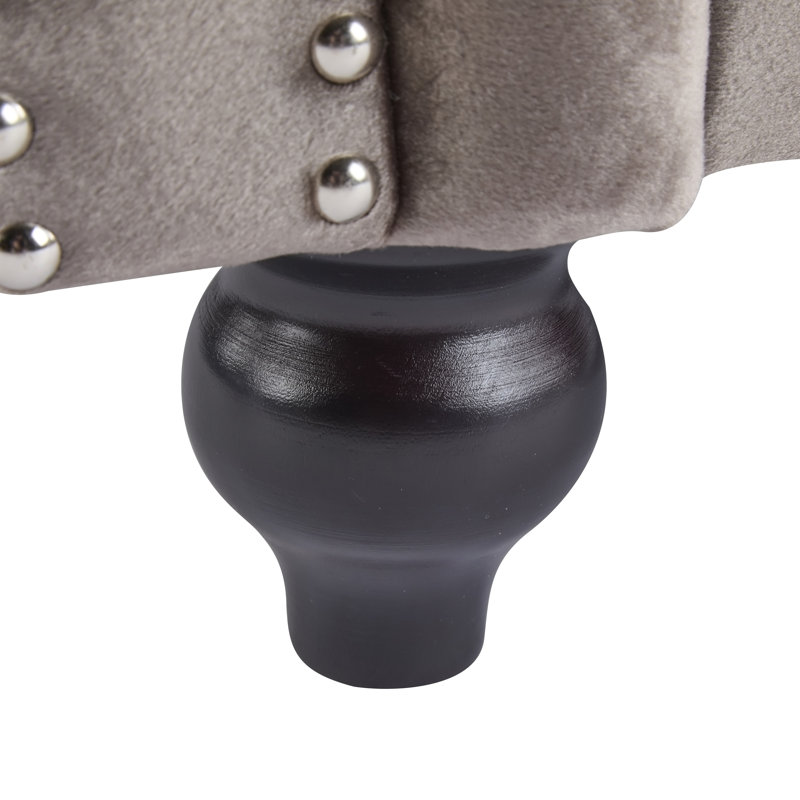 Fauteuil club Chesterfield, Dark Brown Velvet