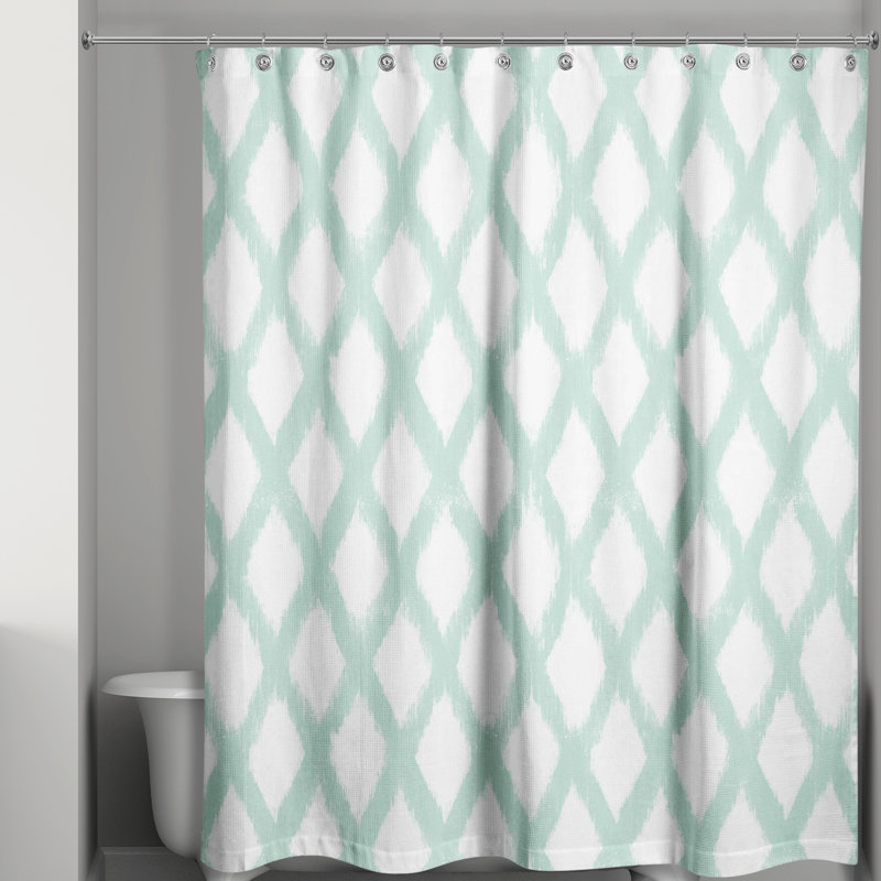 Laskowski Geometric Single Shower Curtain, Mint