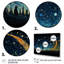 «Yellow and Blue Night Skies Planets», art mural de la planète espace-1352956476-1352956474
