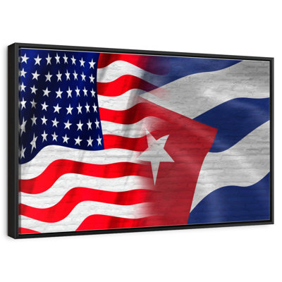 Borges, États-Unis et drapeau cubain