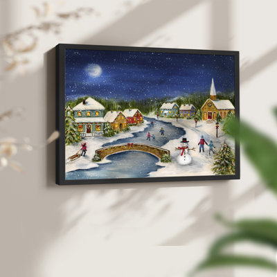 Winter Village - reproduction encadrée - réarmable