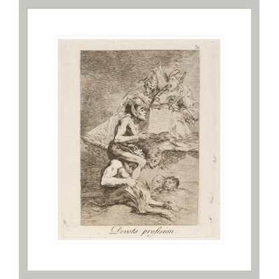 Devota profesion. (Devout profession.) by Francisco de Goya -Framed Giclee Print