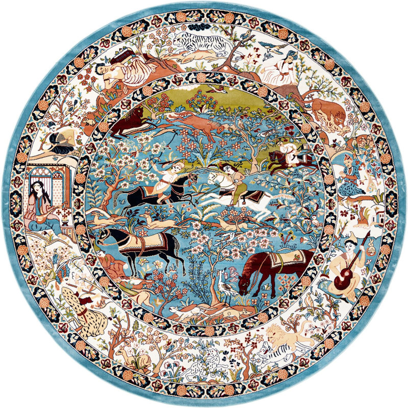 Kelayeh Oriental Indoor Rug, Round 3'3"