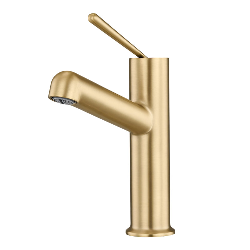 Metal Basin Mixer Tap, Gold