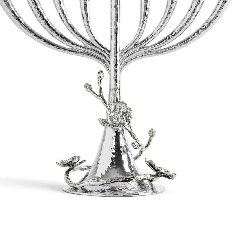White Orchid Menorah