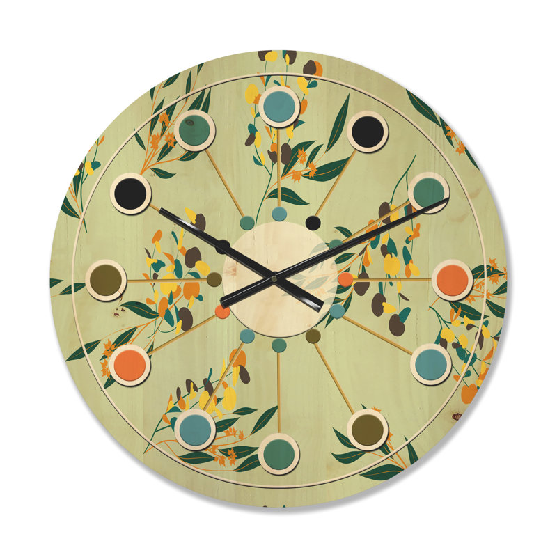 Horloge murale Eucalyptus Bright, Moyenne