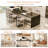 Upholstered Side Chairs with Iron Frame-1050632459